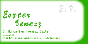 eszter venesz business card